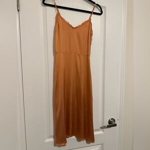 Copper Aritzia Slip Dress